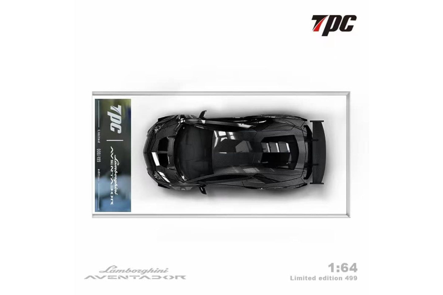 TPC 1/64 Lamborghini Aventador LP700-4 2.0 in Full Carbon Black