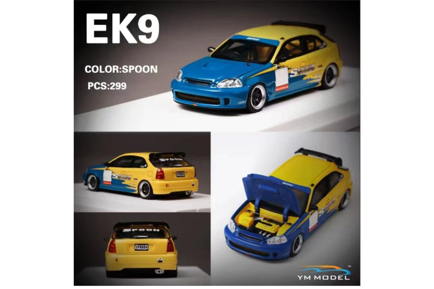 YM Model Honda Civic Type R EK9 Spoon Livery