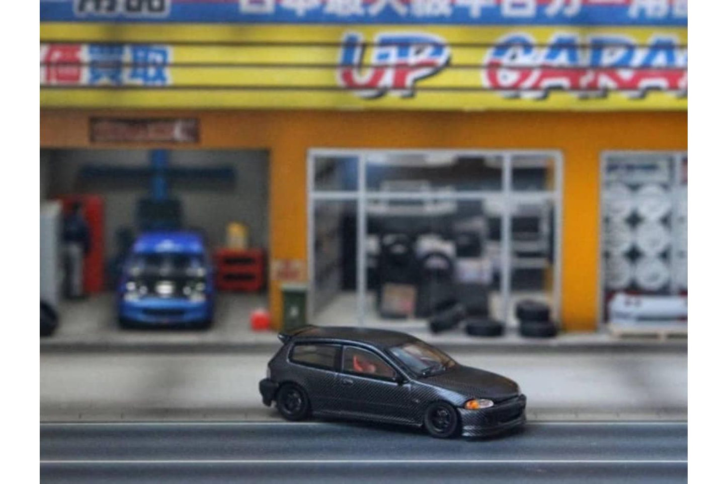 Street Weapon 1/64 Honda Civic EG6 in Full Carbon Fiber