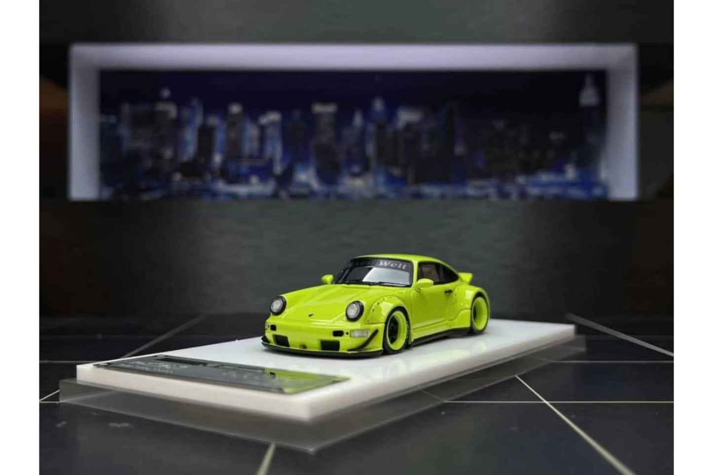 XKE Model 1/64 Porsche RWB 964 in Fluorescent Green