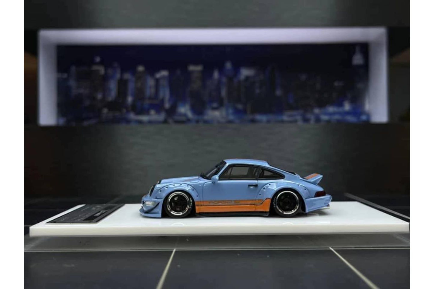 XKE Model 1/64 Porsche RWB 964 in Gulf Livery