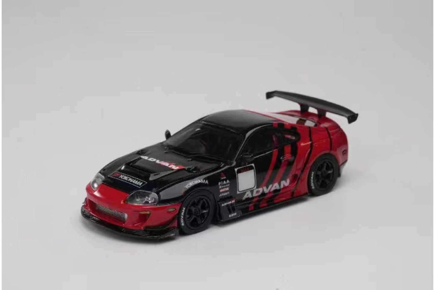 YM Model 1/64 Toyota Supra JZA80 Modified Version "RIDOX MAX ORIDO Aero" in AVAN Livery