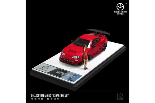 Time Micro 1/64 Toyota Supra (A80) Widebody in Red