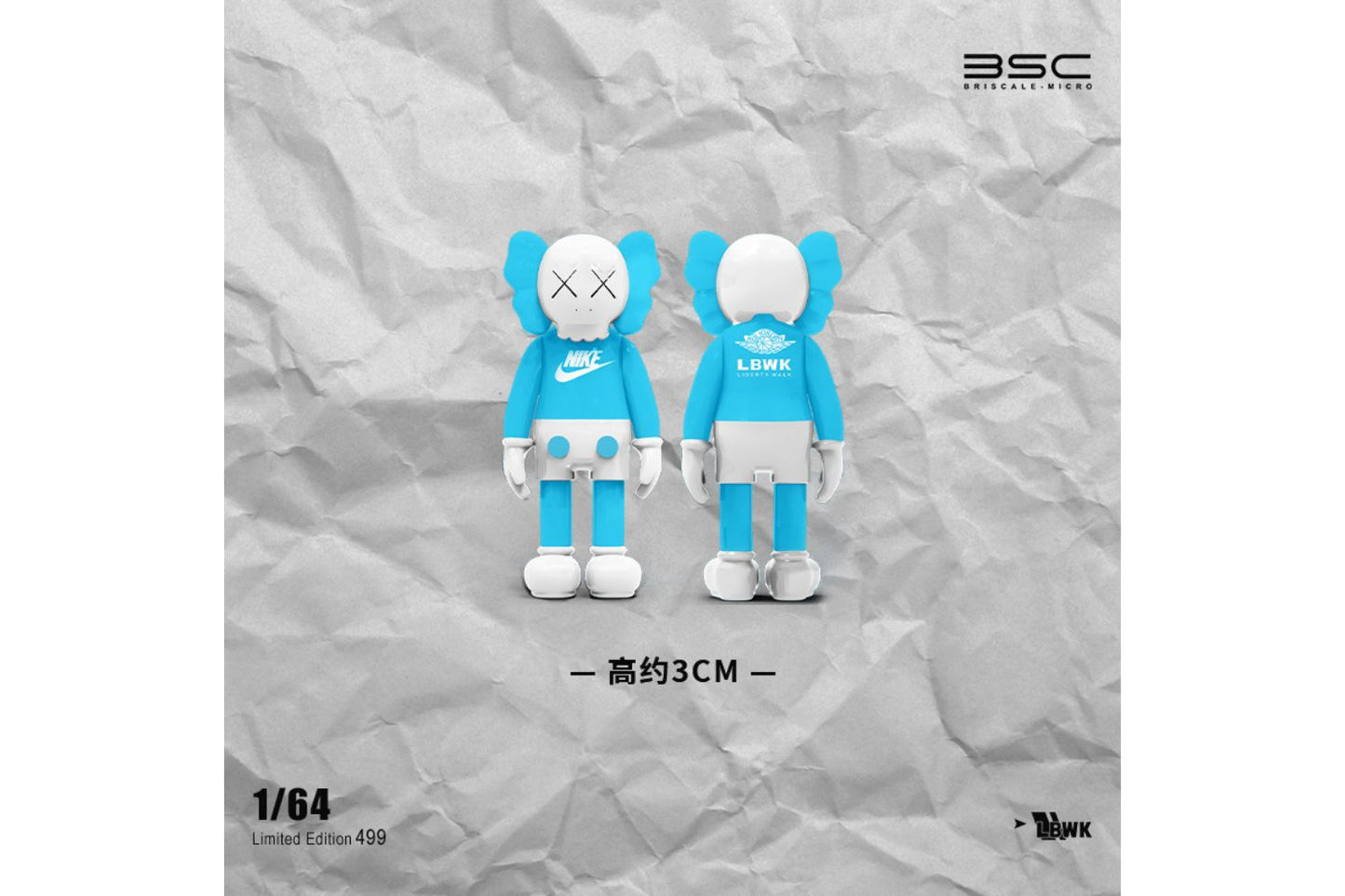 BriscaleMicro 1/64 Lamborghini Aventador LP700-4 LBWK in "Off-White Nike" Livery