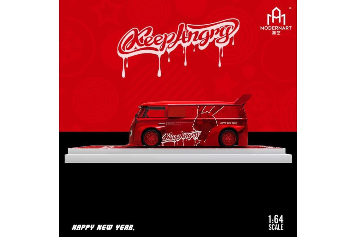 Modernart Volkswagen T1 Bus "Keep Angry Rabbit"