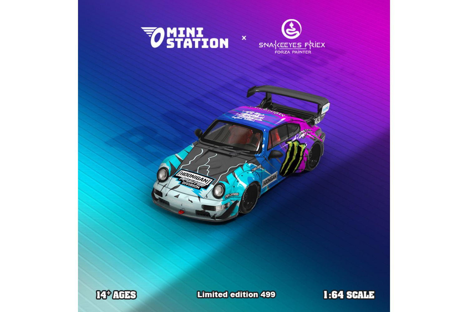 MINI STATION 1/64 ポルシェ 964 RWB HOONIGAN-