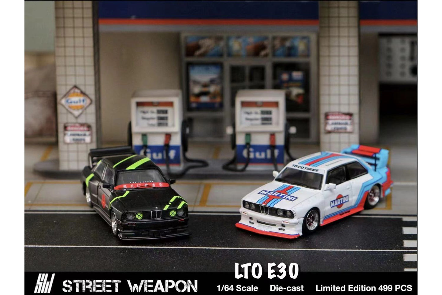 Street Weapon 1/64 BMW M3 LTO (E30) Coupe in Matte Black