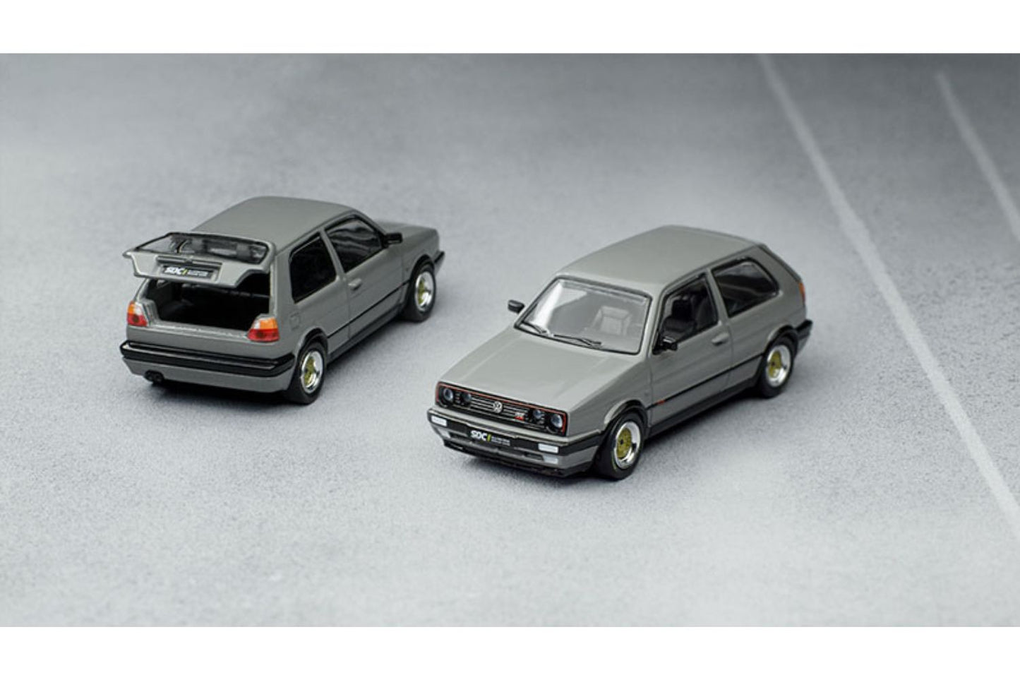 Pop Race 1/64 Volksagen Golf GTI MK2 in Gray