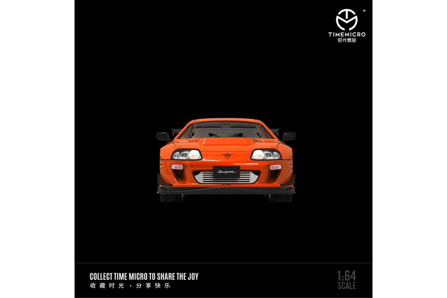 Time Micro 1/64 Toyota Supra (A80) "Tribute to Classics"- Fast & Furious in Orange