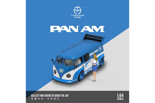 Time Micro 1/64 Volkswagen T1 Bus in Pan Am Blue Livery