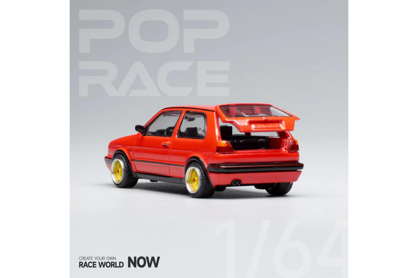 Pop Race 1/64 Volksagen Golf GTI MK2 in Red