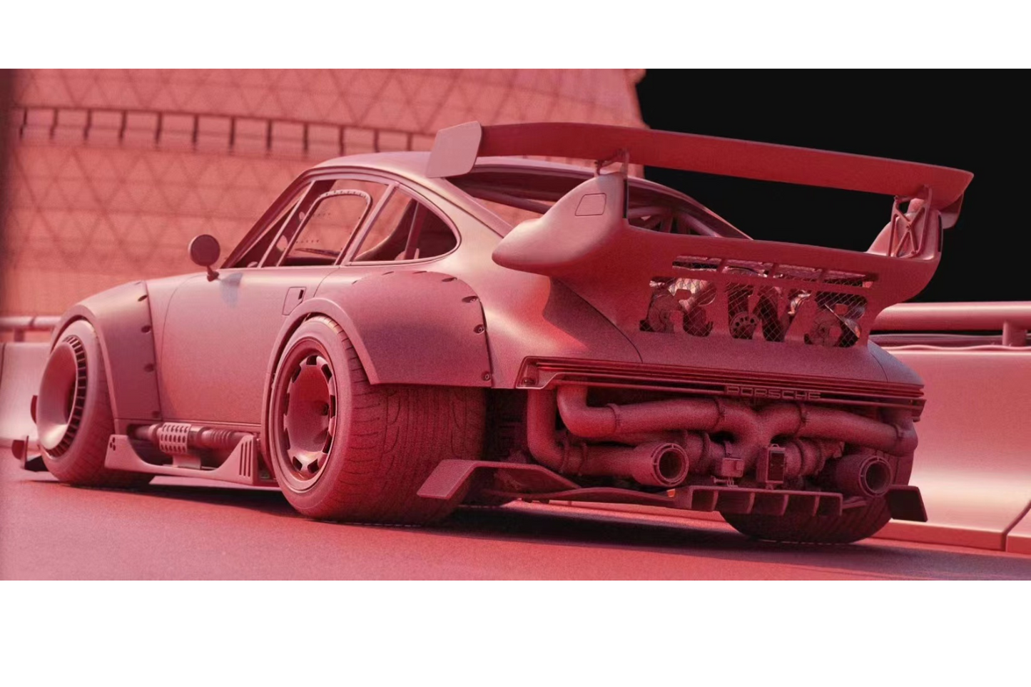 DCM 1/64 Porsche 911 RWB964 in Matte Powder Pink (Mold)