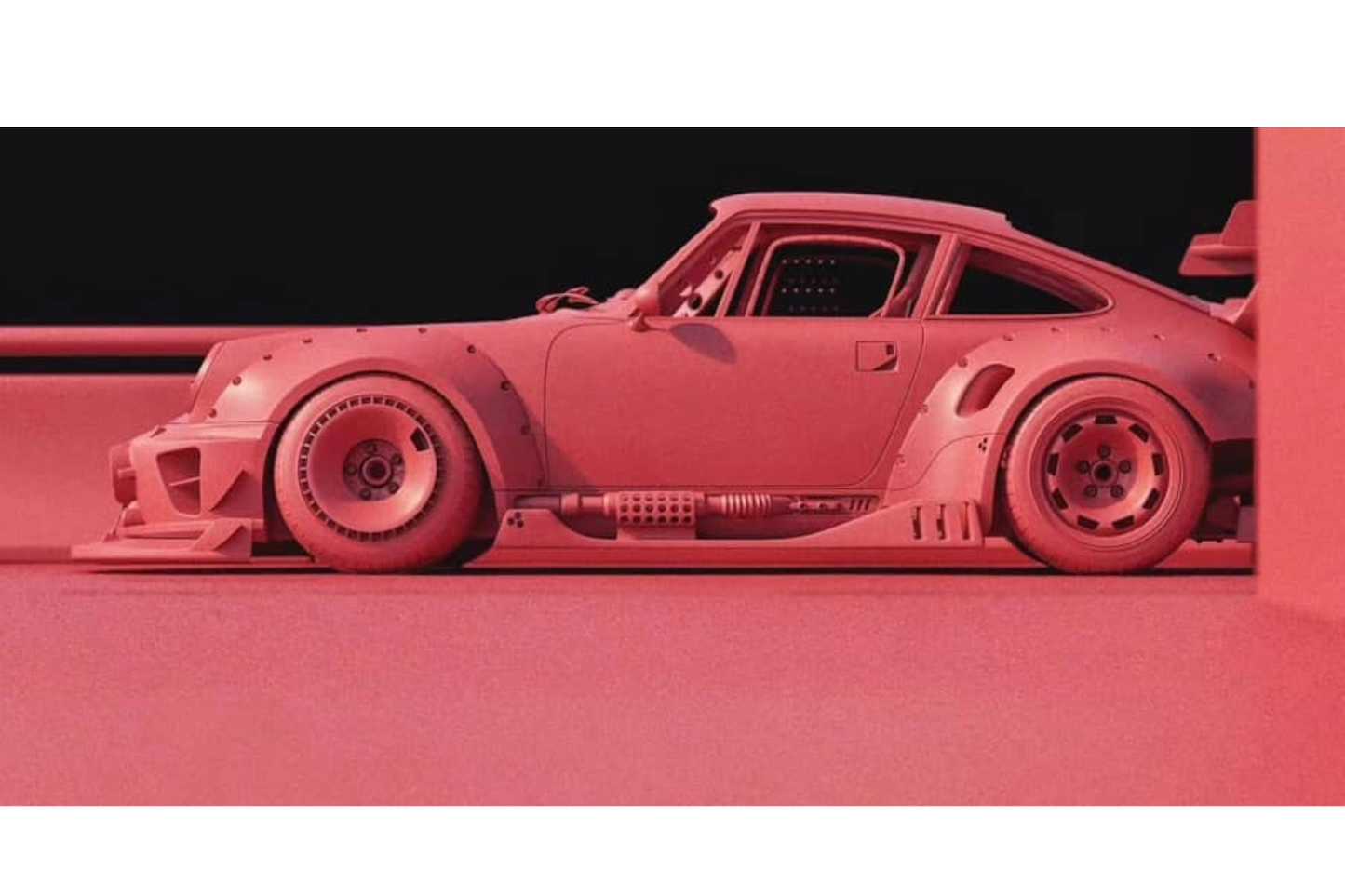 DCM 1/64 Porsche 911 RWB964 in Matte Powder Pink (Mold)