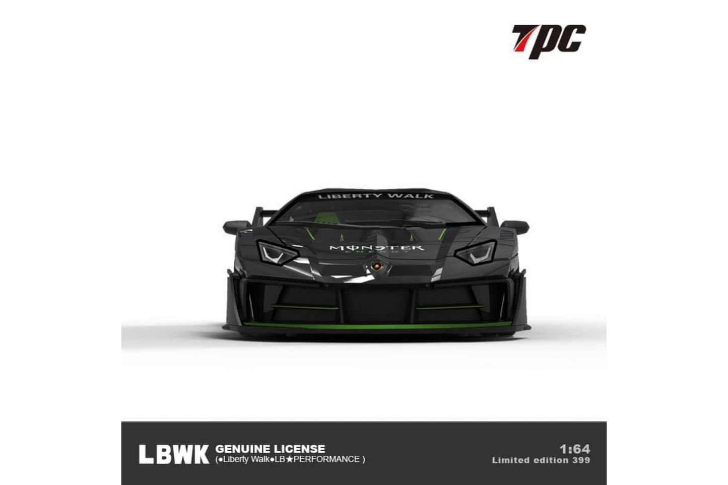 TPC 1/64 LBWK LB-Silhouette WORKS Lamborghini Aventador GT Evo LP700-4 in Monster Livery