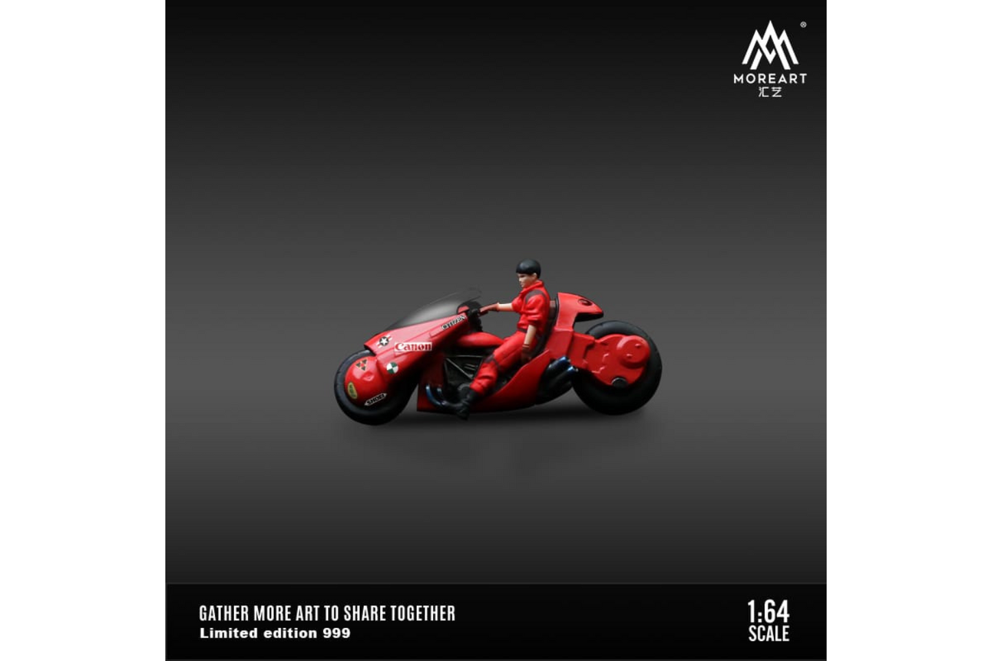 More Art 1/64 Akira Resin Motorcycle Figure