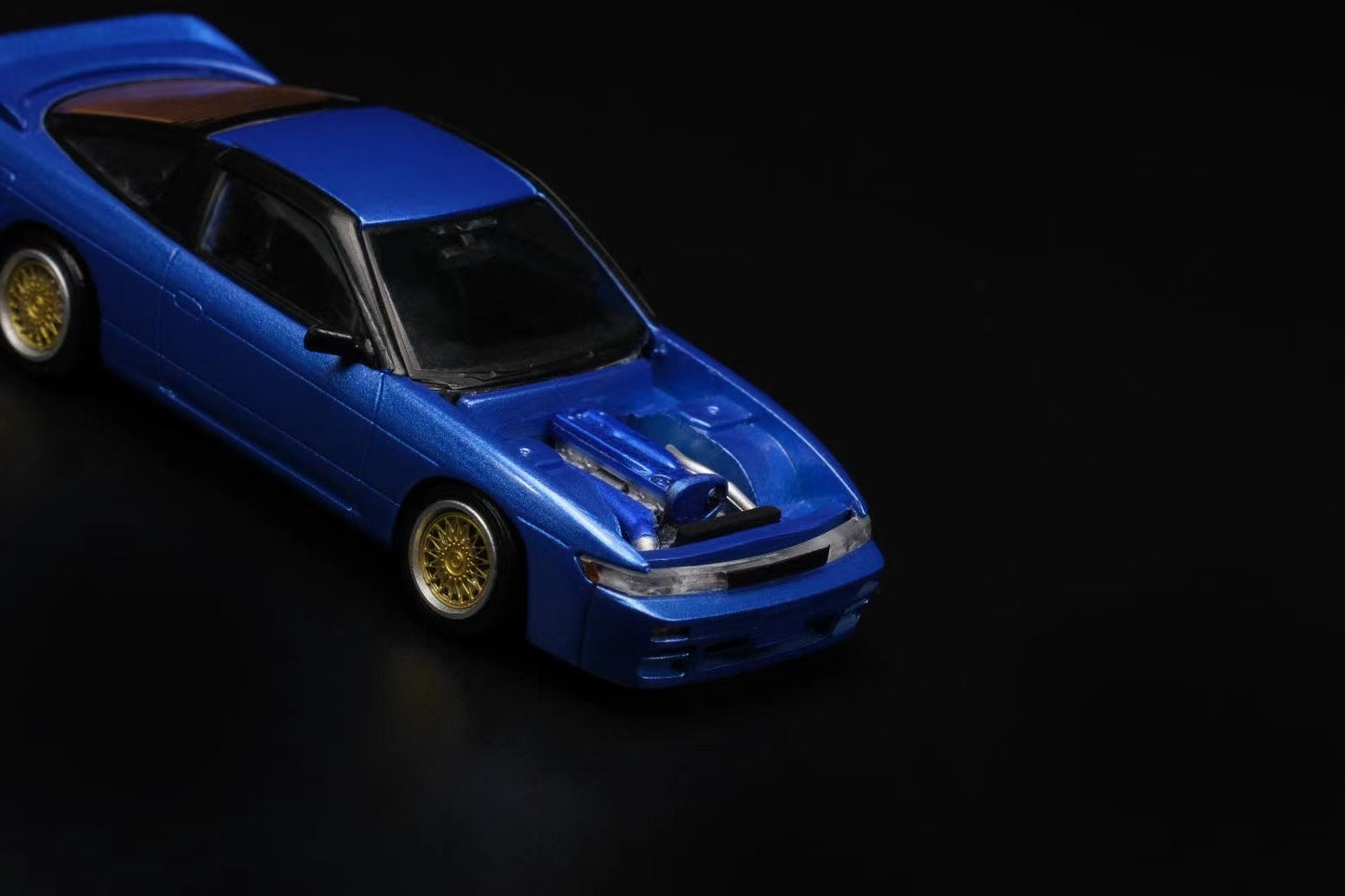 Peako Model 1/64 Nissan Sileighty RPS13 in Blue