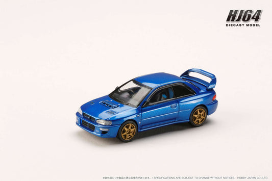 Hobby Japan 1/64 Subaru Impreza 22B STi Version (GC8改) Euro Customized Version in Sonic Blue Mica