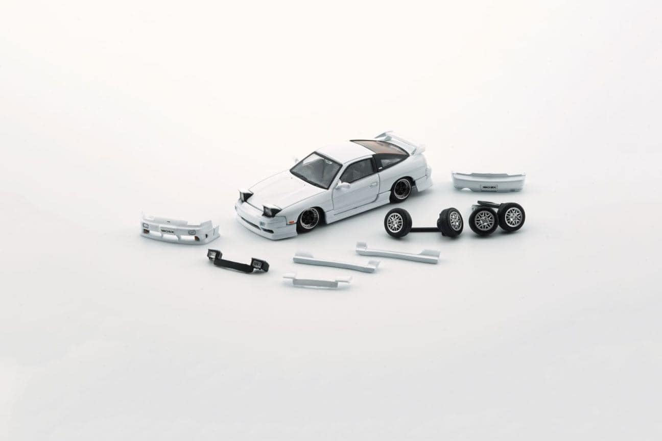 BM Creations 1/64 Nissan Silvia 180SX in White (RHD Version)