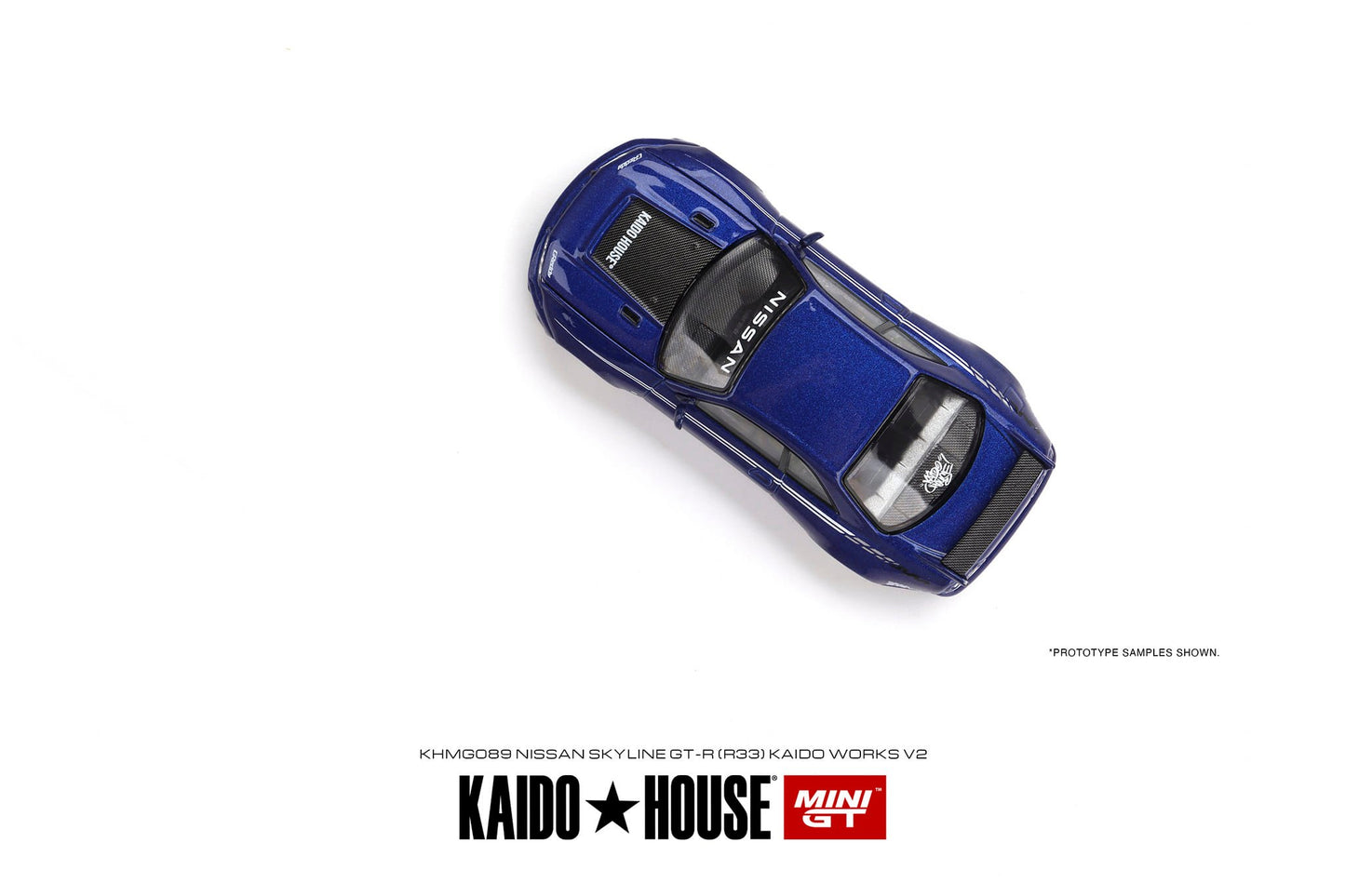 Mini GT x Kaido House Nissan Skyline GT-R (R33) Kaido Works V2 in Blue