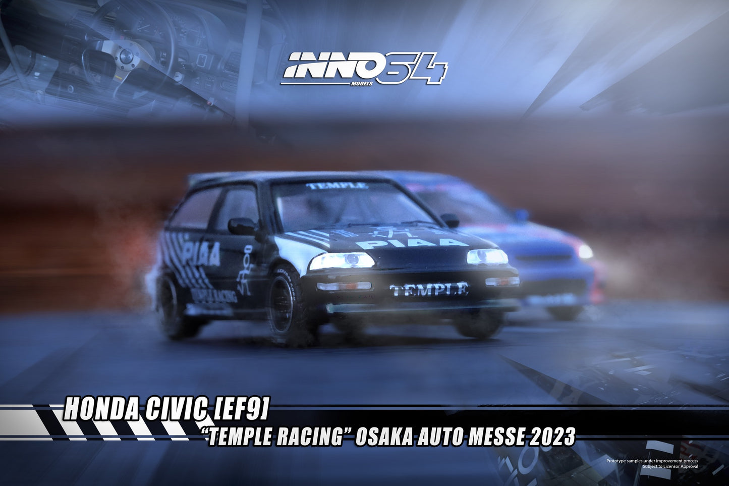 Inno64 Honda Civic (EF9) "Temple Racing" Osaka Auto Messe 2023
