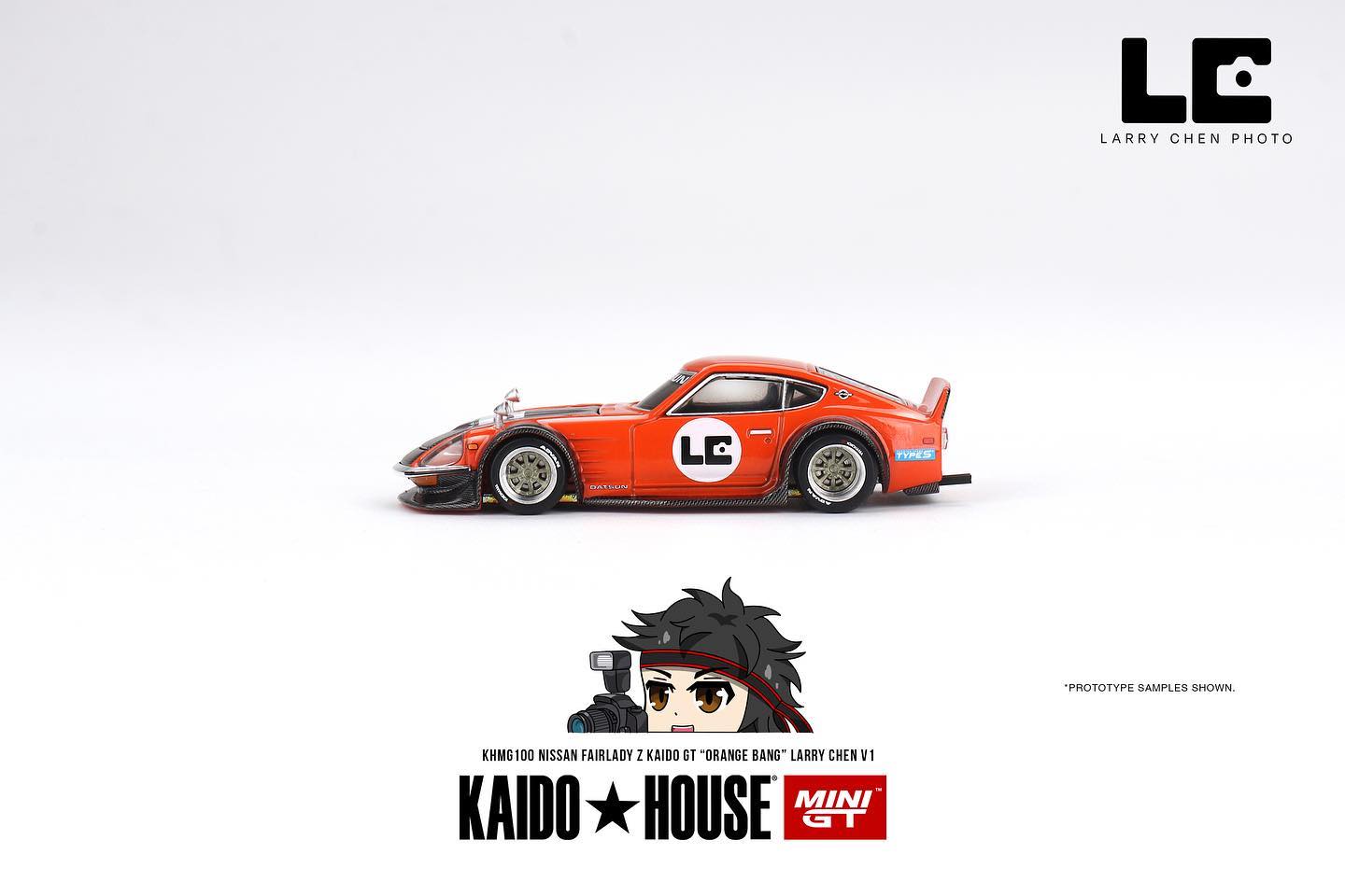 Mini GT x Kaido House Nissan Fairlazy Z Kaido GT "Orange Bang" Larry Chen V1