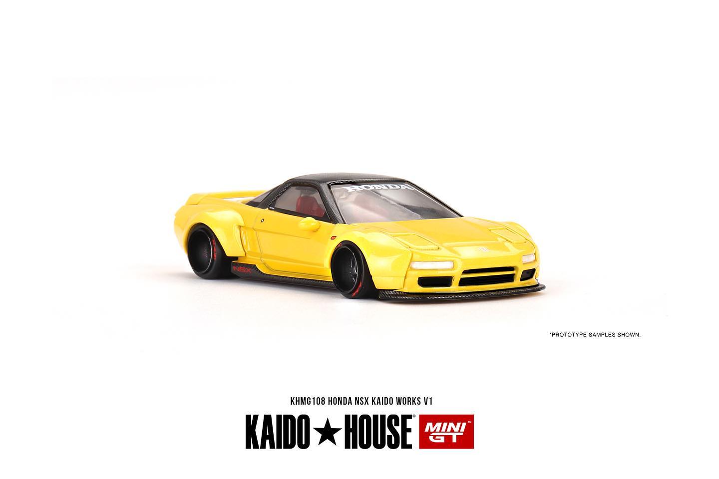 Mini GT x Kaido House Honda NSX in Yellow
