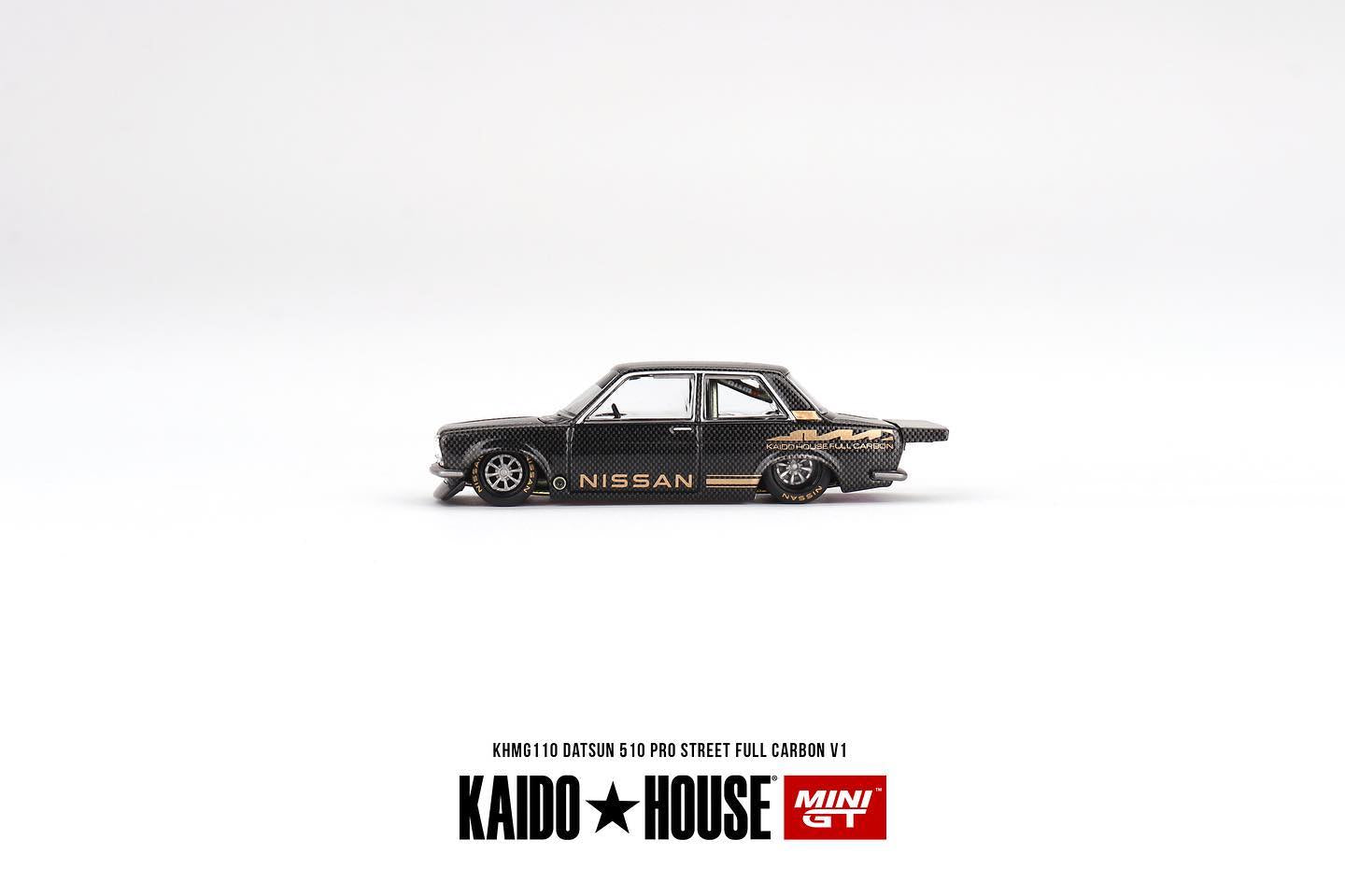 Mini GT x Kaido House Datsun 510 Pro Street Full Carbon V1