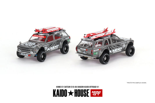 Mini GT x Kaido House Datsun 510 Wagon 4x4 Kaido Offroad V1