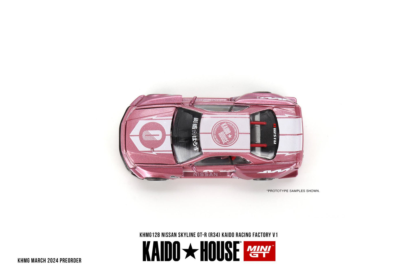 Mini GT x Kaido House Nissan Skyline GT-R (R34) Kaido Racing Factory V1