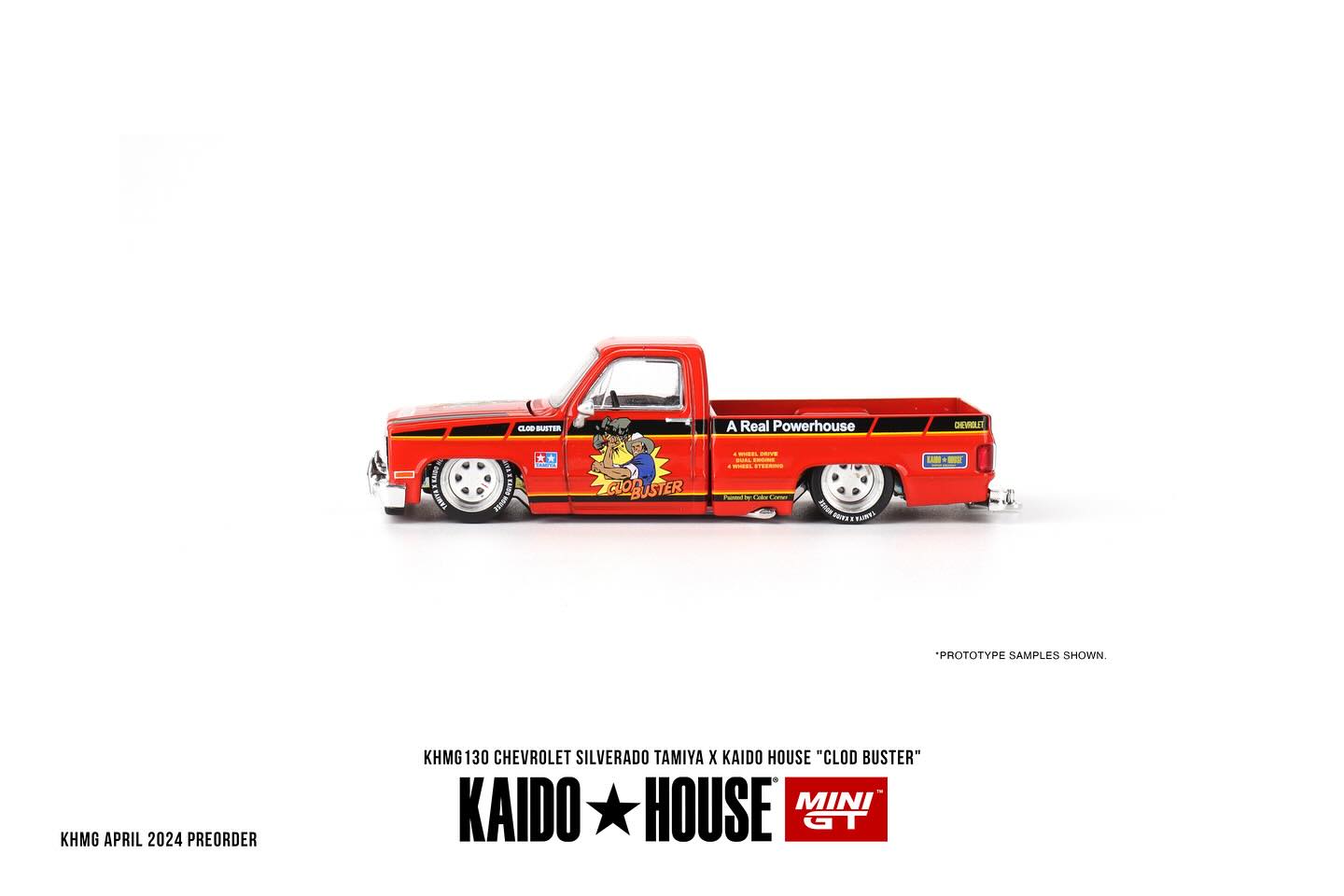 Mini GT x Kaido House 1983 Chevy Silverado Tamiya x Kaido House "Clod Buster"