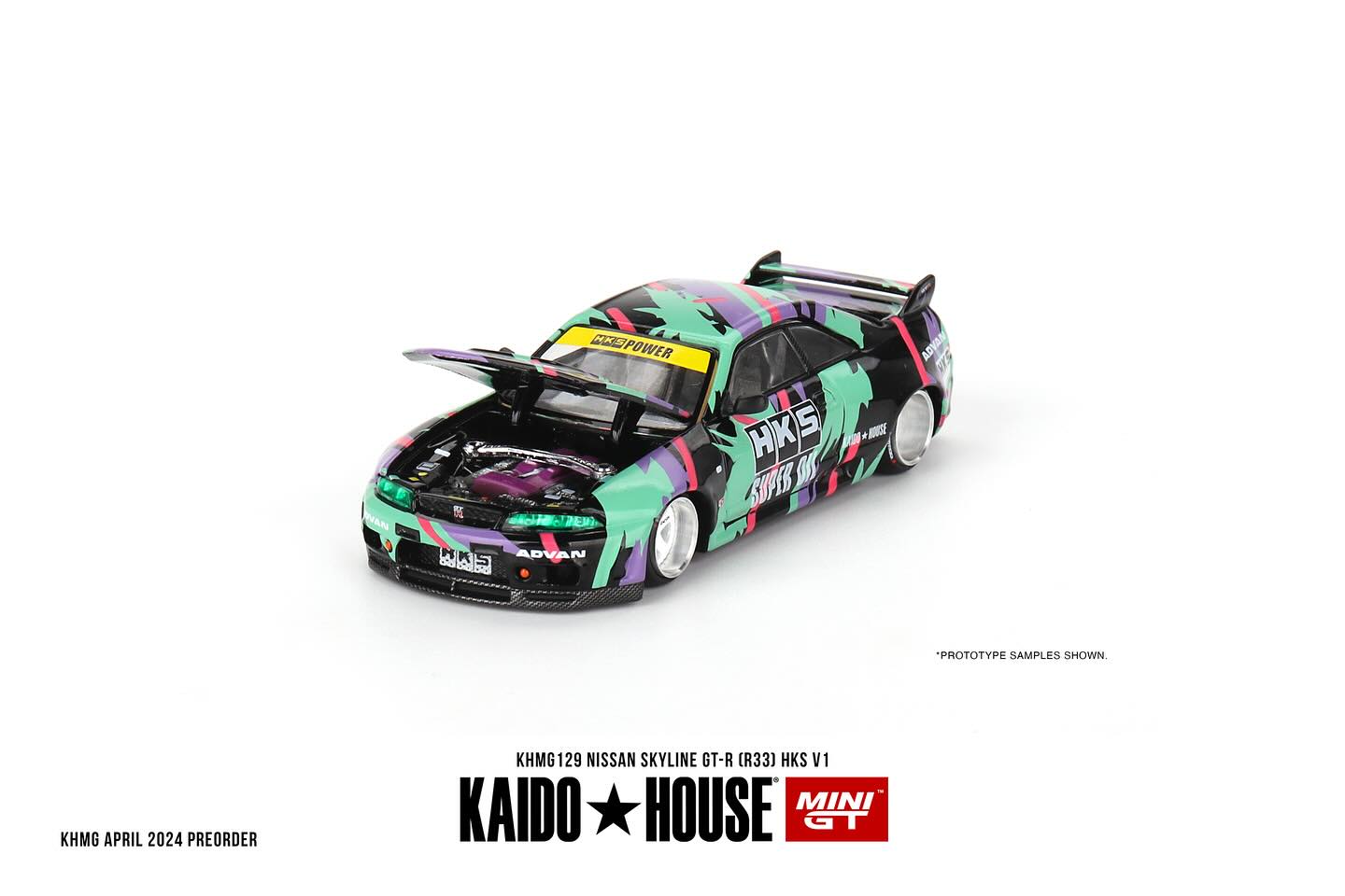 Mini GT x Kaido House Nissan Skyline GT-R (R33) HKS V1