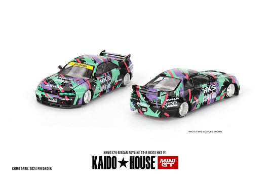 Mini GT x Kaido House Nissan Skyline GT-R (R33) HKS V1