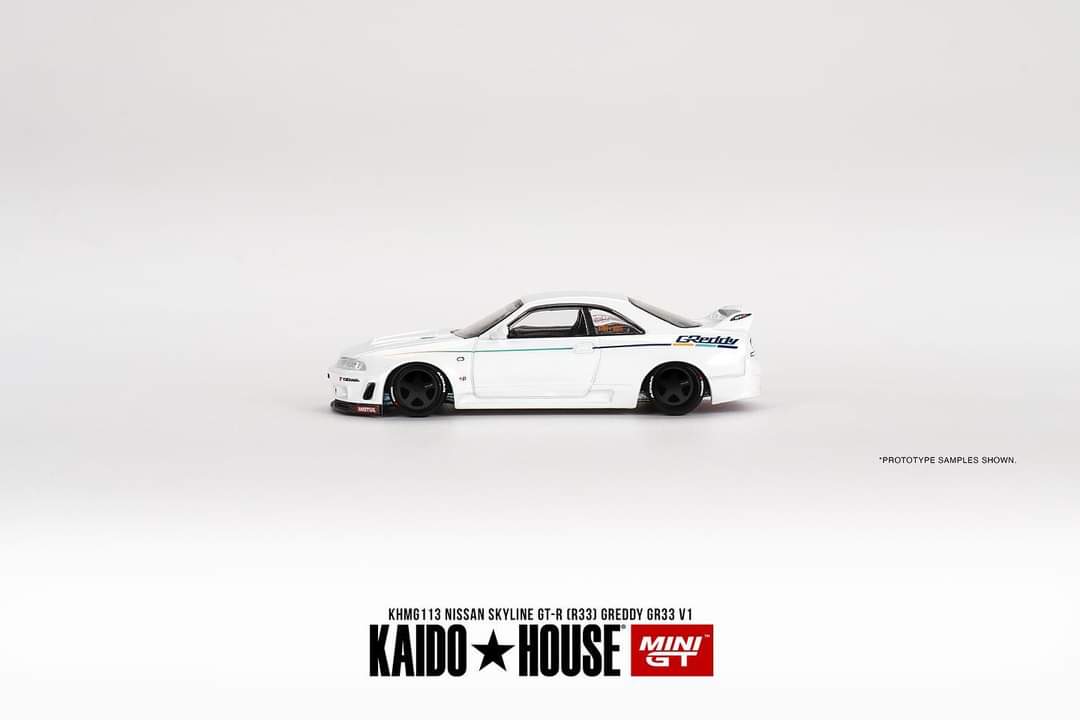 Mini GT x Kaido House Nissan Skyline GT-R (R33) Greddy GR33 V1