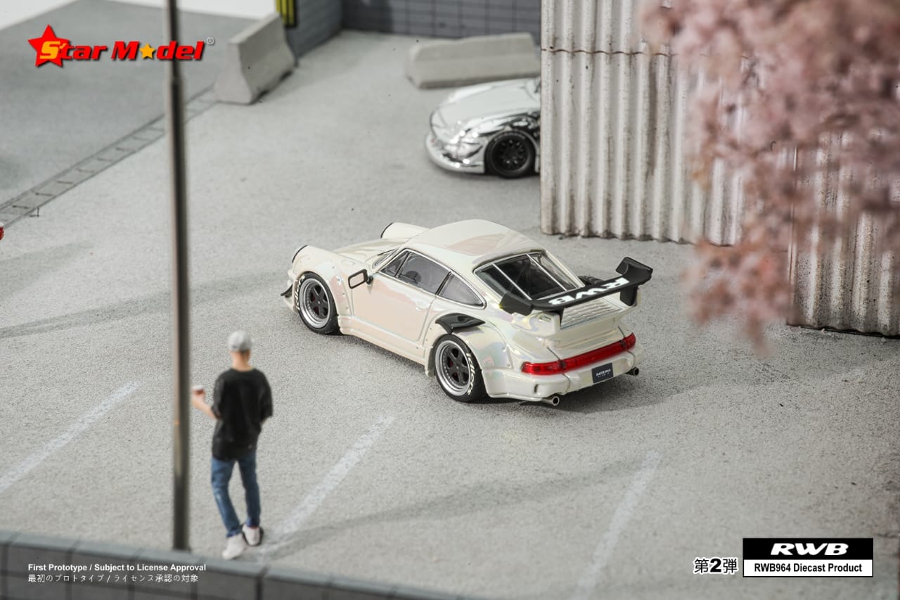 Star Model 1/64 Porsche 911 RWB 964 & RWB 993 GT Wing