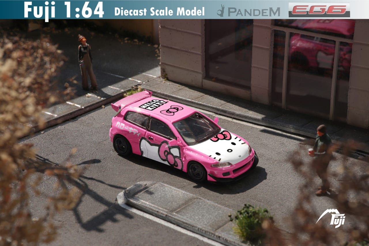 Fuji 1/64 Honda Civic (EG6) Rocket Bunny in Hello Kitty Livery