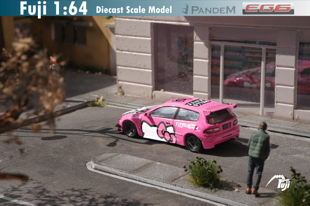 Fuji 1/64 Honda Civic (EG6) Rocket Bunny in Hello Kitty Livery