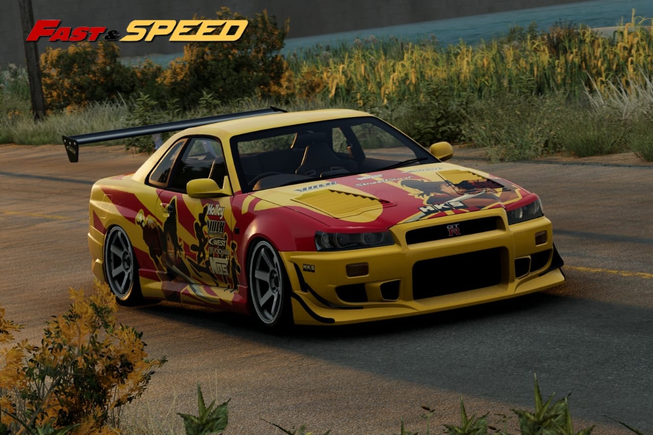 Fast Speed 1/64 Nissan Skyline (R34) Z-Tune in Need For Speed SRS Livery