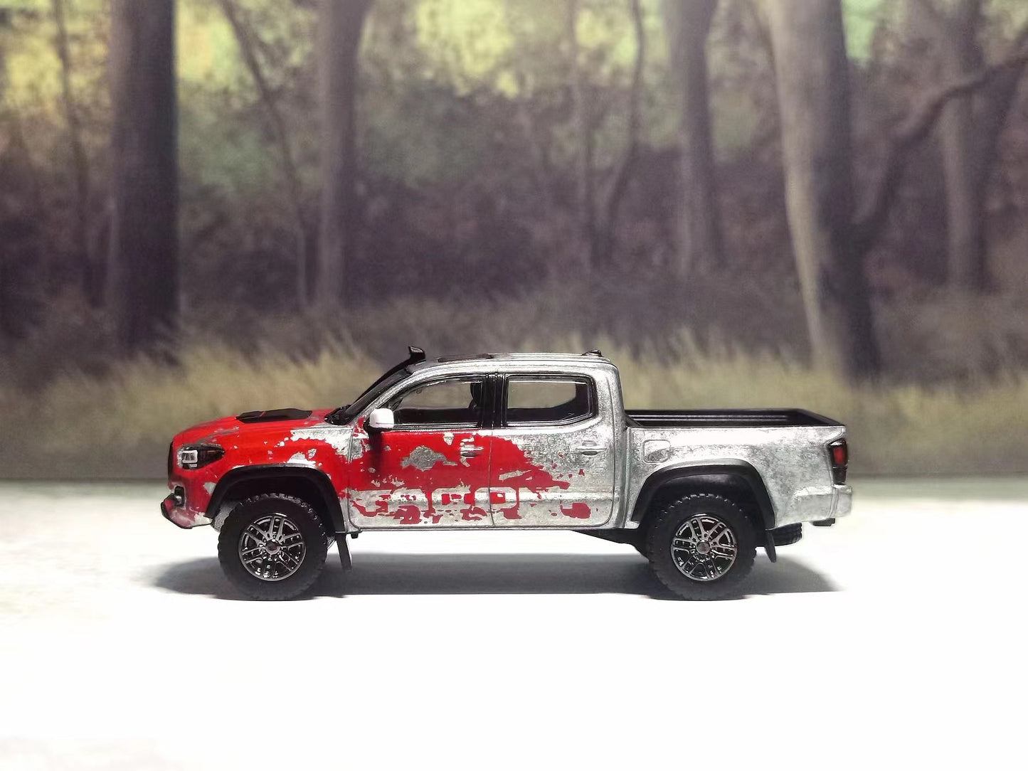 GCD 1/64 Toyota Tacoma TRD Pro in Red Splash *Chase Raw*