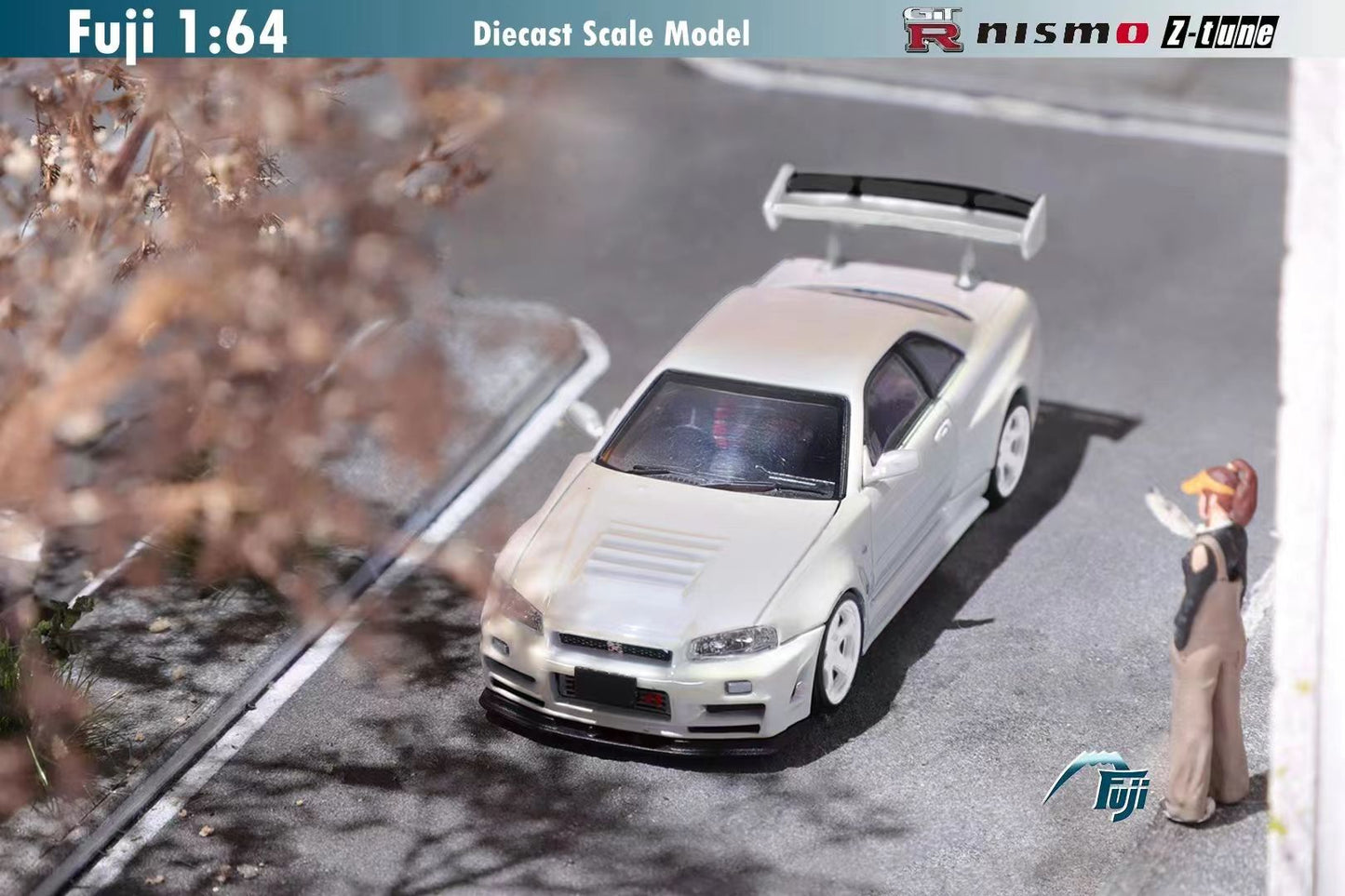 Fuji 1/64 Nissan GT-R (R34) Nismo Z-Tune High Wing