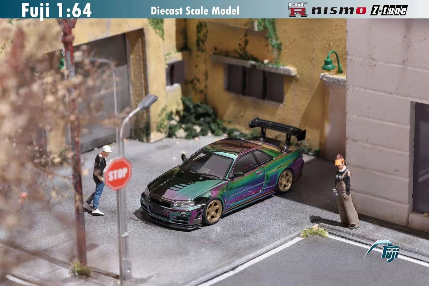 Fuji 1/64 Nissan GT-R (R34) Nismo Z-Tune High Wing
