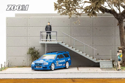 Zoom 1/64 Mine's Nissan Stagea (R34) 260RS Wagon in Calsonic Livery