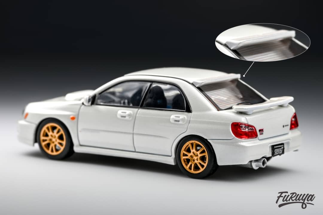 Sti Drop Eye Rear Furuya 1/64 Subaru Impreza WRX STI (Bug Eye) in White – Rocketbox ...