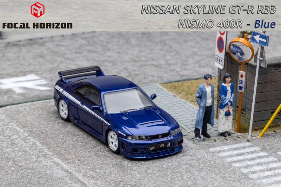 Focal Horizon 1/64 Nissan Skyline GT-R (R33) Nismo 400R in Blue