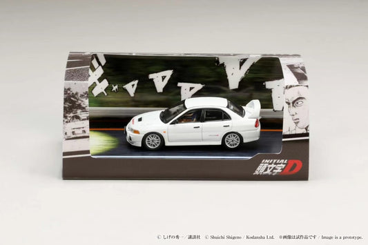 Hobby Japan 1/64 Mitsubishi Lancer RS Evolution Ⅳ - Initial D VS Takumi Fujiwara with Seiji Iwaki Figure