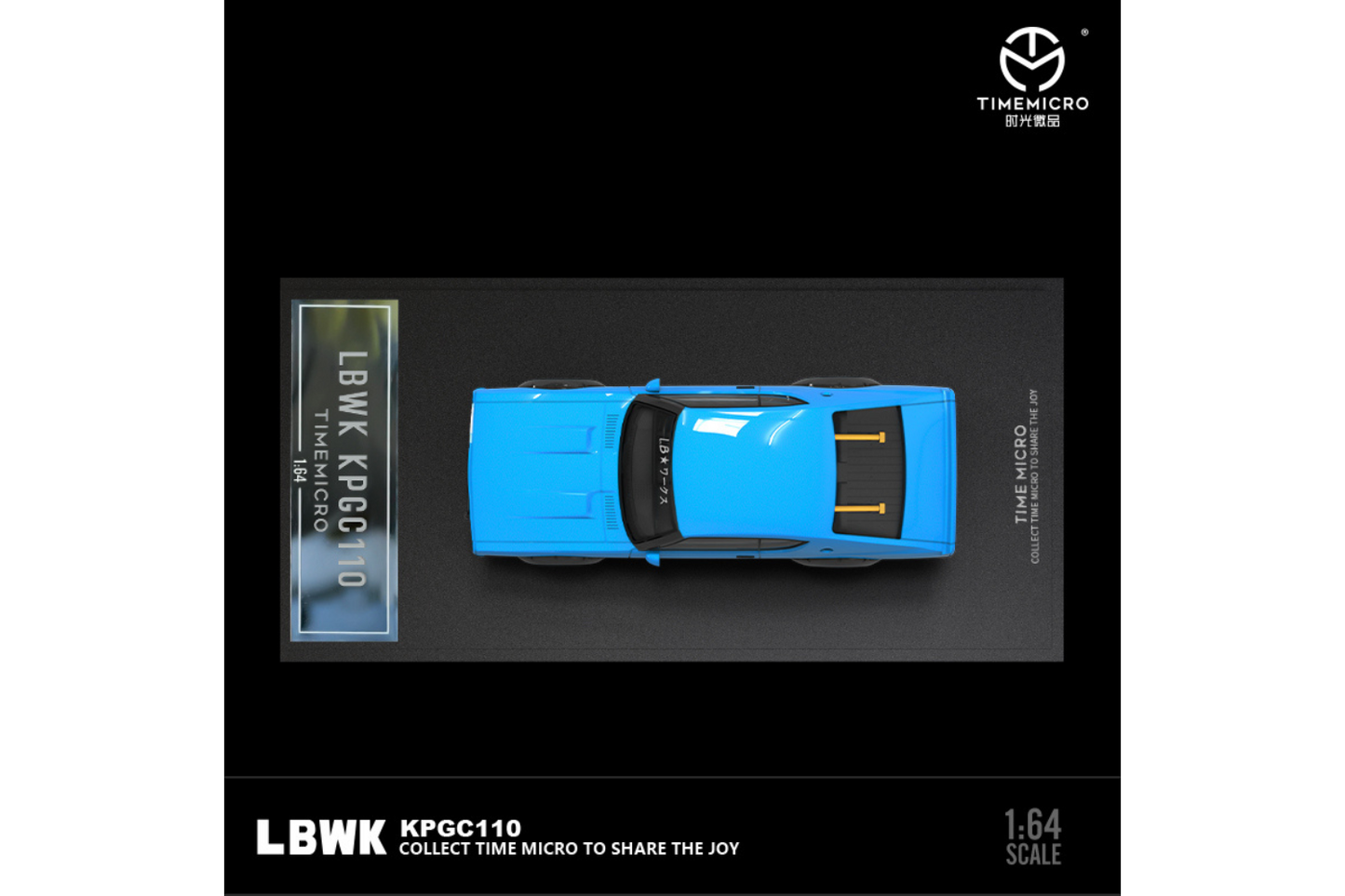 Time Micro 1/64 Nissan Skyline 2000 GT-R LBWK KPGC110 in Blue