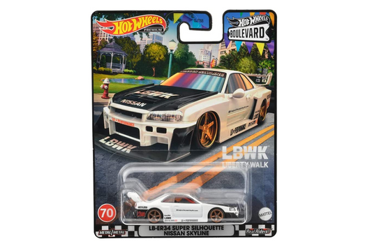 Hot Wheels 2023 Boulevard Mix P 70 of 70 LB-ER34 Super Silhouette Nissan Skyline HKF21