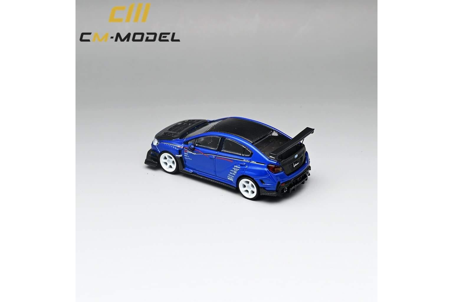 CM Model 1/64 Subaru WRX STI (VAB) Varis Widebody in Blue