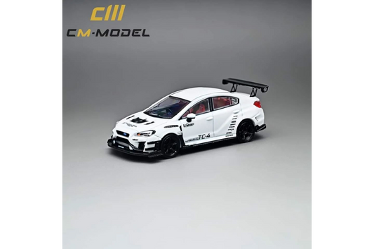 CM Model 1/64 Subaru WRX STI (VAB) Varis Widebody in White