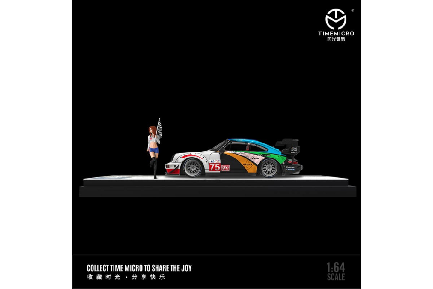 Time Micro 1/64 Porsche 911 RWB964 in Centennial Le Mans Livery