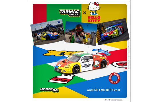 Tarmac Works 1/64 Audi R8 LMS GT3 Evo II, Macau GT Cup 2022, Uno Racing, Adderly Fong
